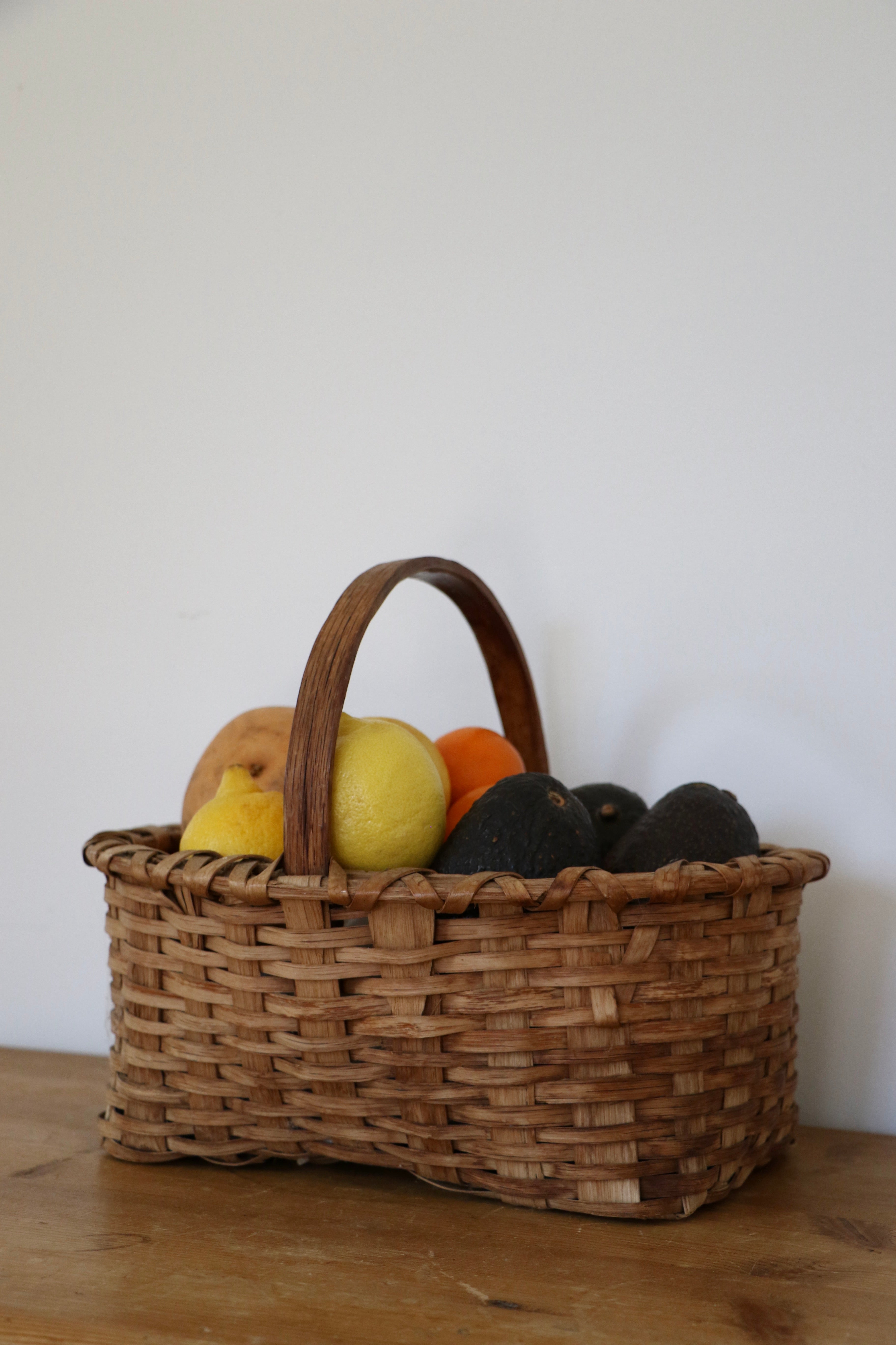 Handwoven Utility Basket, 19th Century