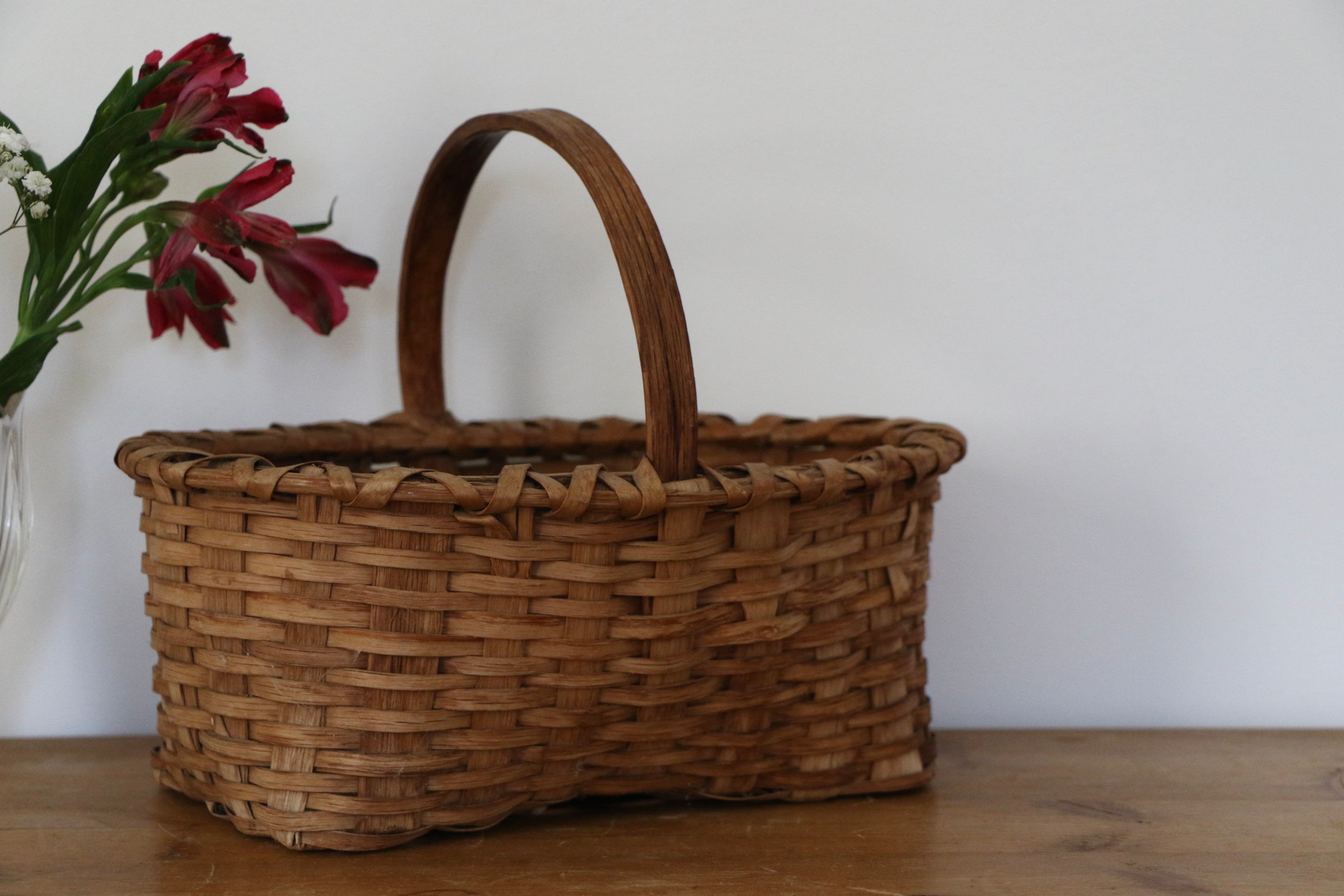 Handwoven Utility Basket, 19th Century