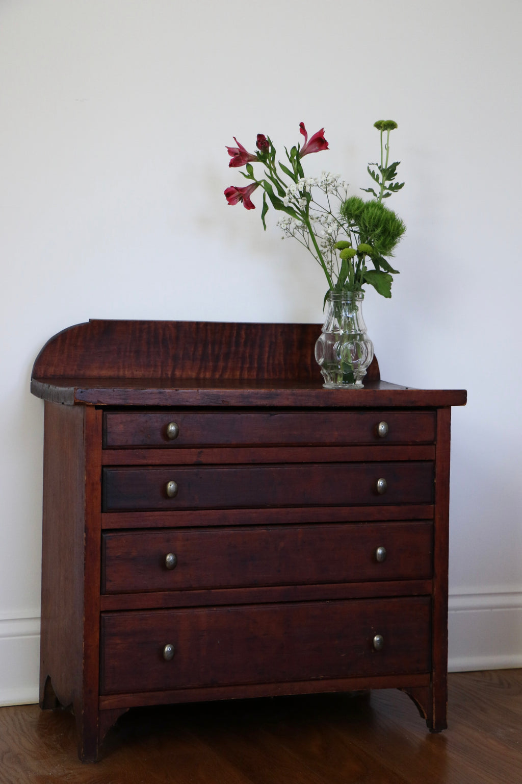Four Drawer Wooden Chest, 20th Century