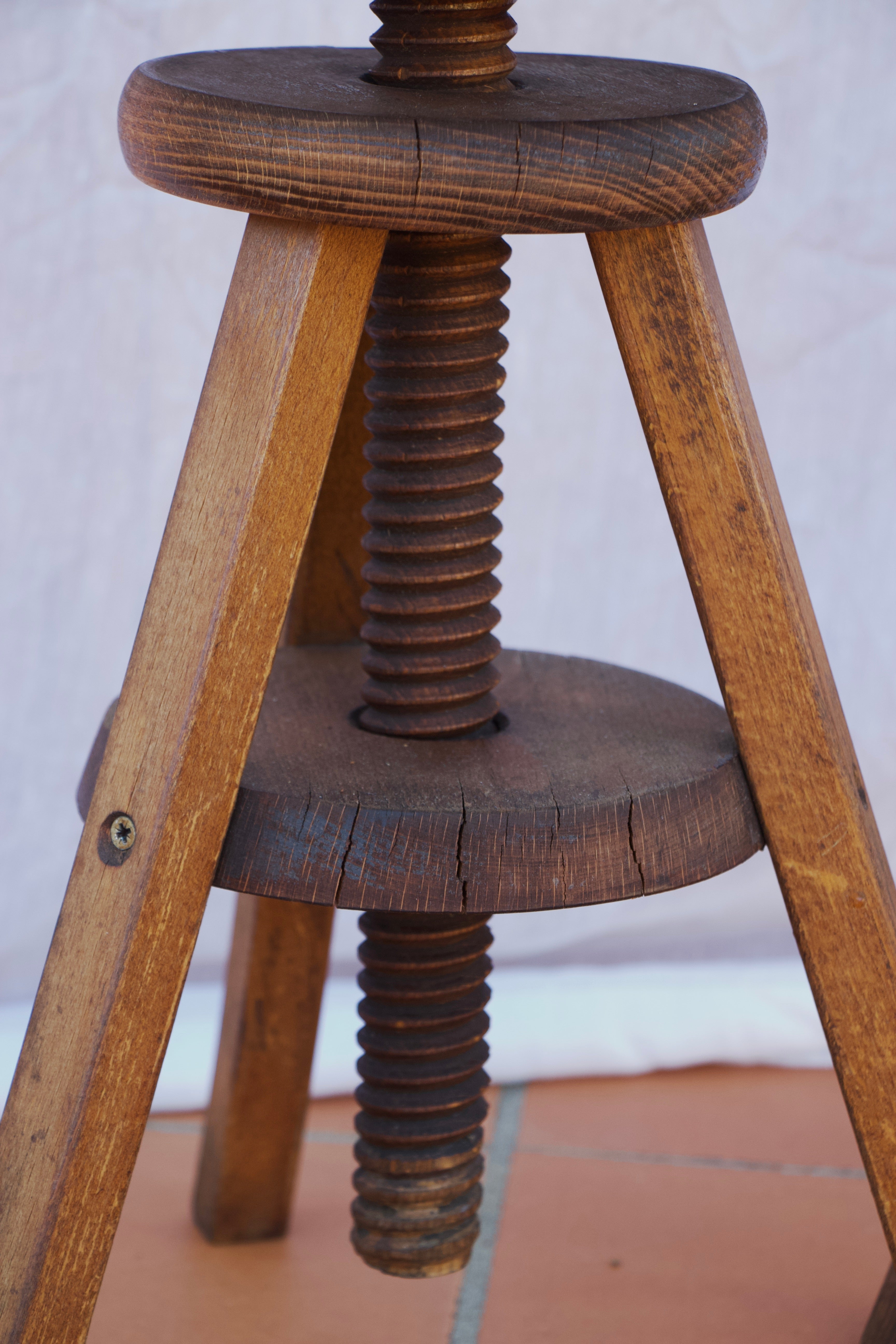 French Tripod Stools, 20th Century