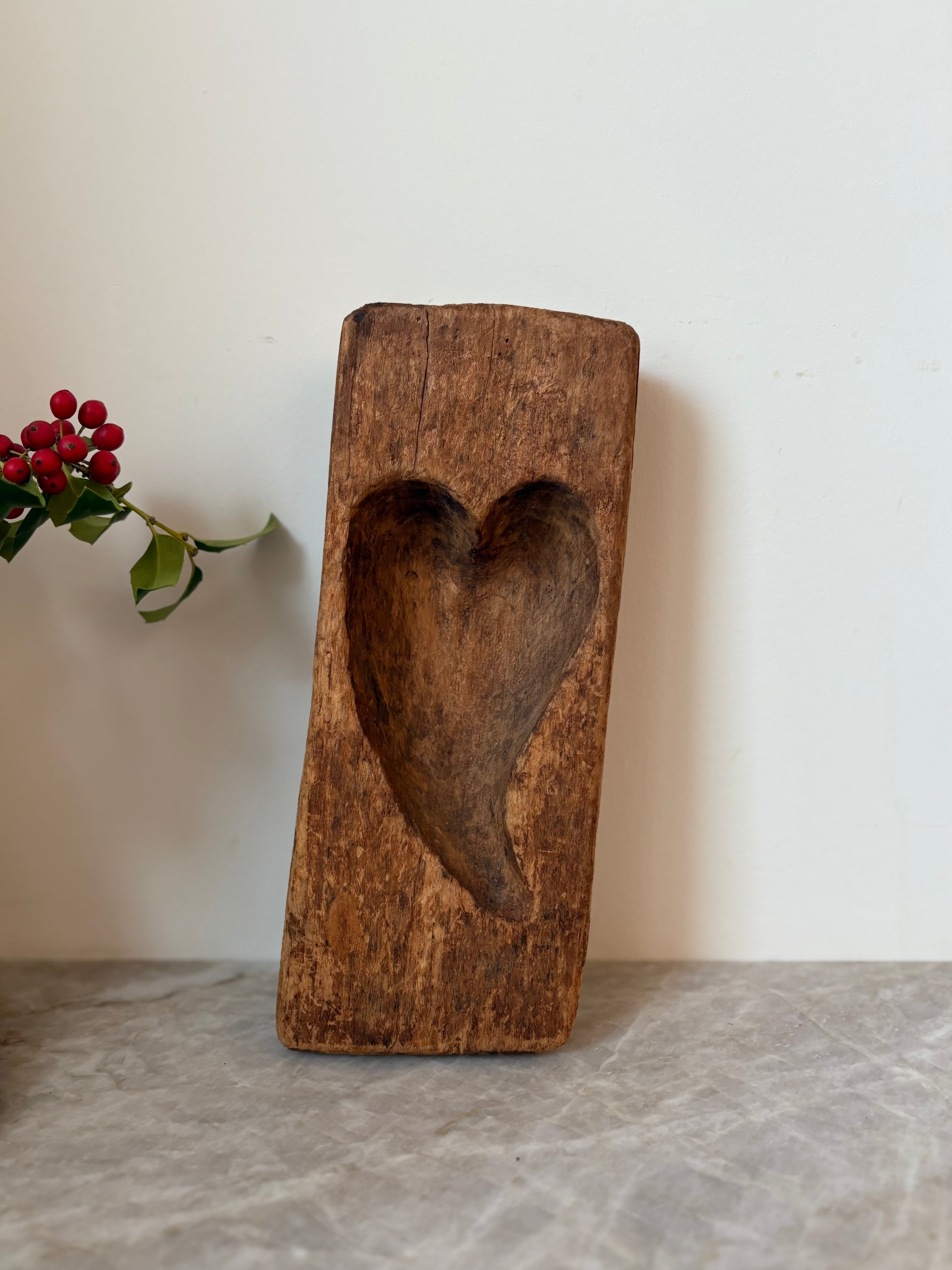 Hand-Carved Wooden Butter Mold, 19th Century