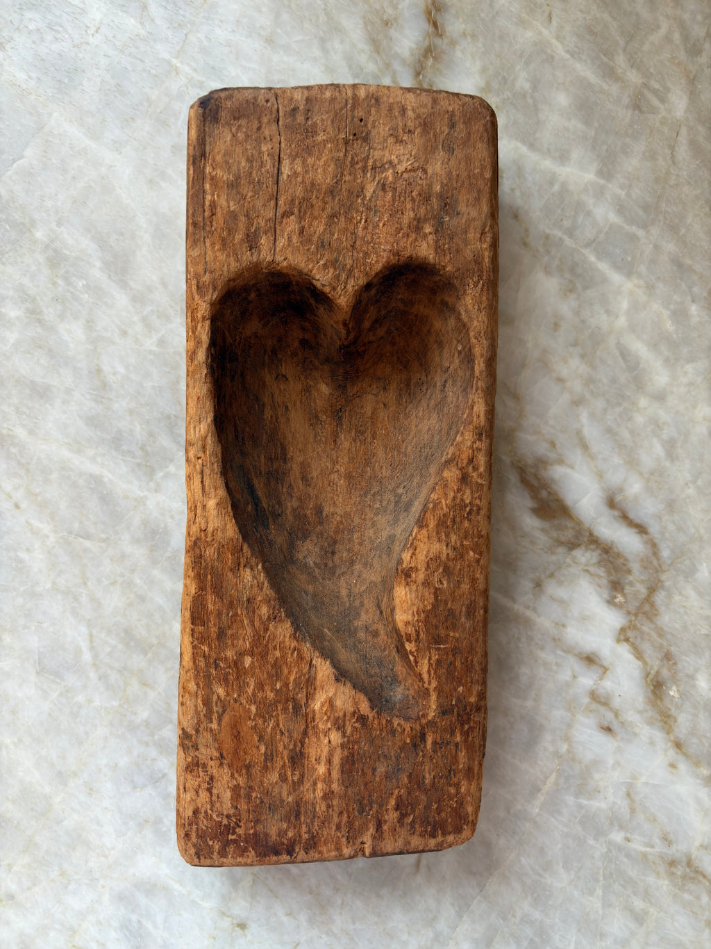Hand-Carved Wooden Butter Mold, 19th Century