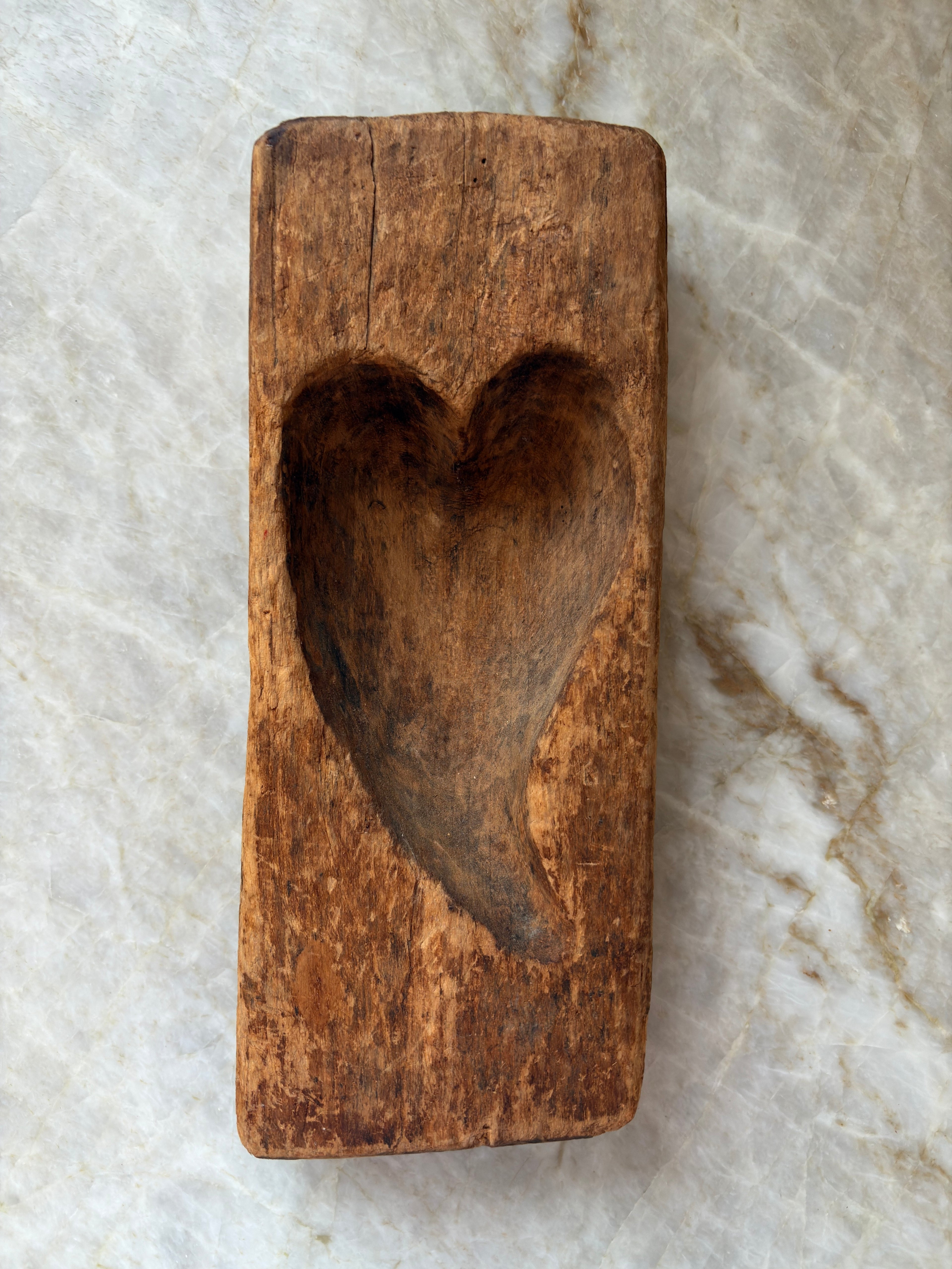 Hand-Carved Wooden Butter Mold, 19th Century