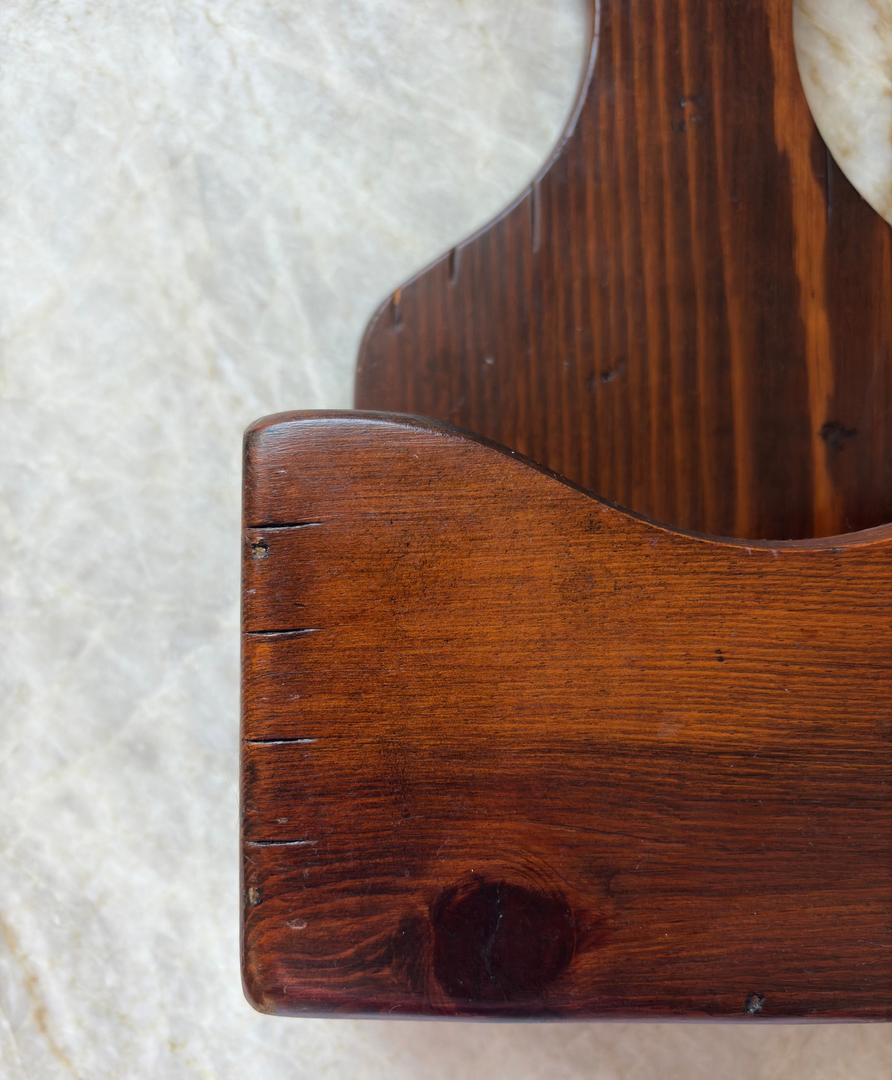 Wooden Wall Pocket, 19th Century