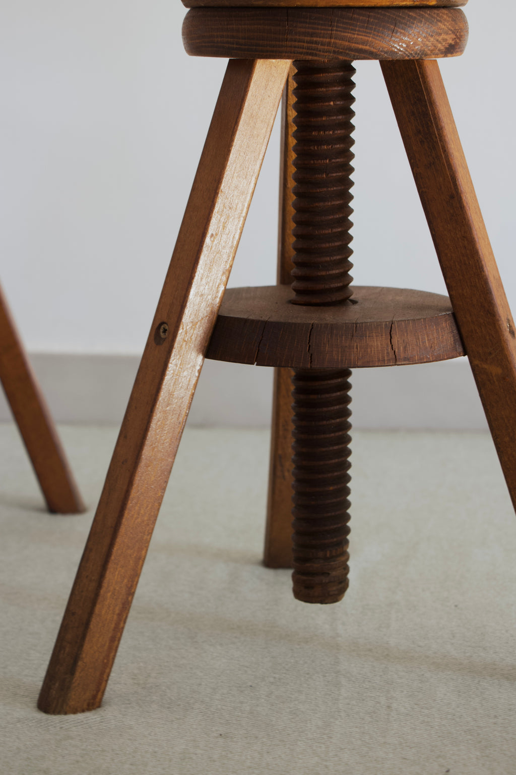 French Tripod Stools, 20th Century
