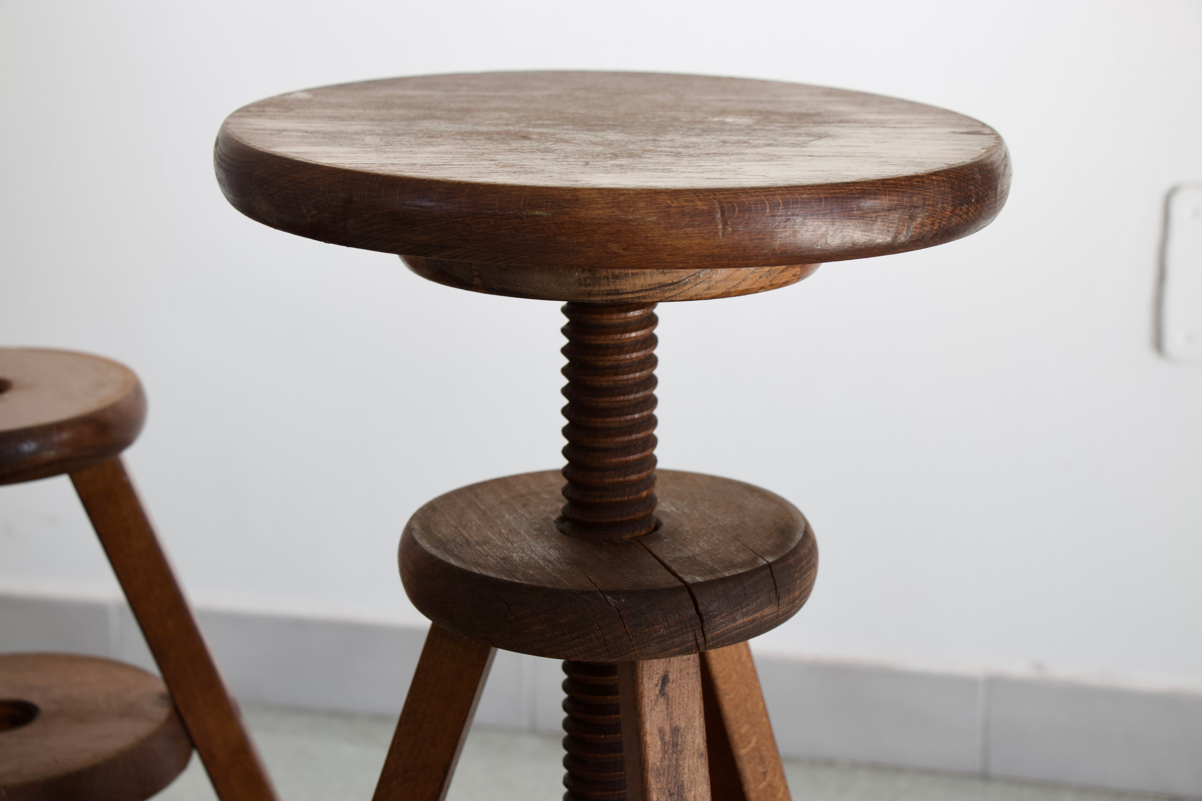 French Tripod Stools, 20th Century