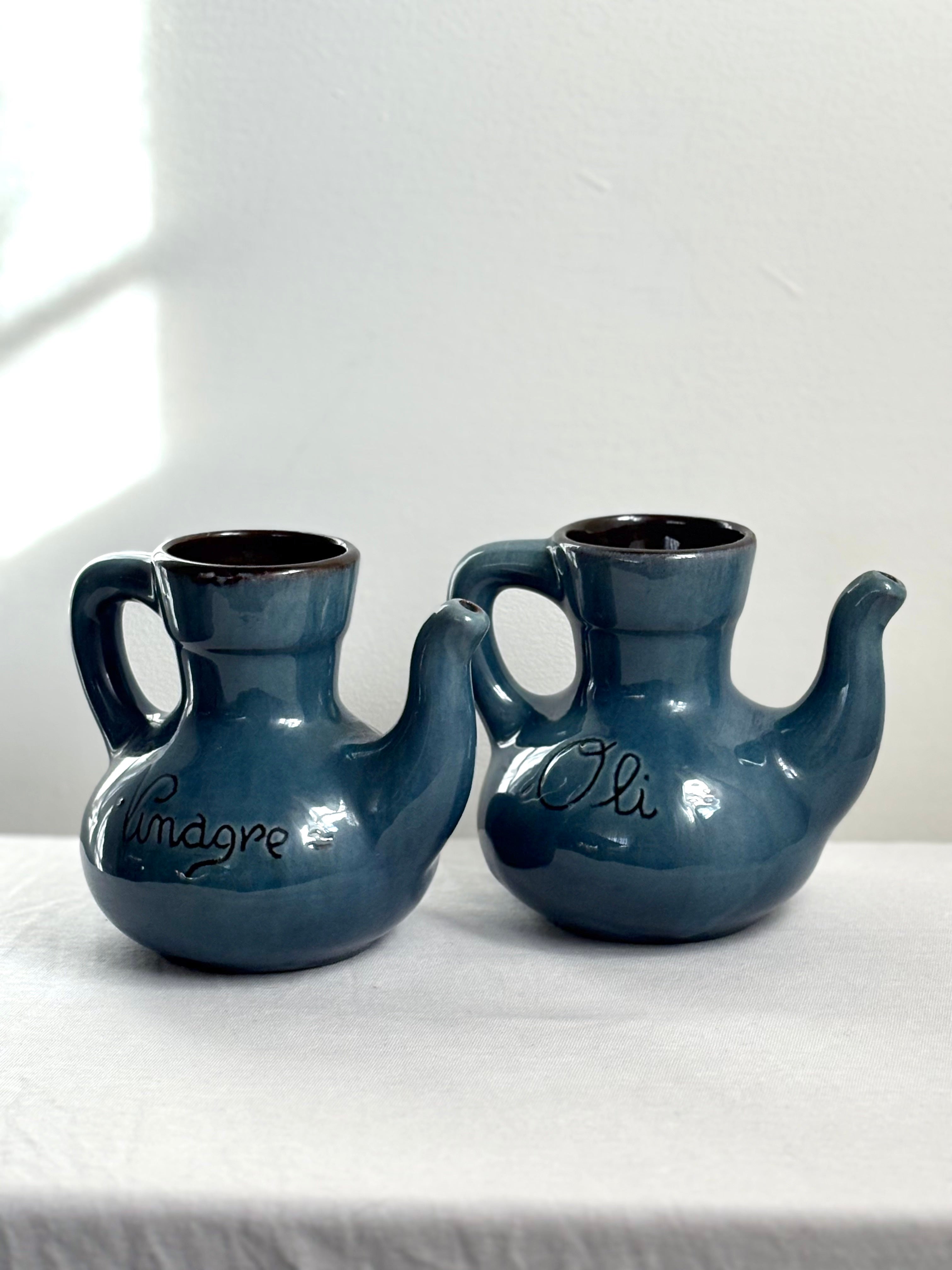 Spanish Ceramic Cruet Set, 20th Century